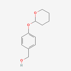 molecular formula C12H16O3 B8705578 Benzenemethanol, 4-[(tetrahydro-2H-pyran-2-yl)oxy]- CAS No. 136750-68-0