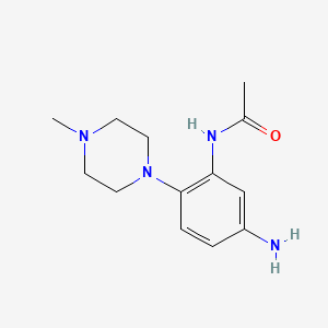 molecular formula C13H20N4O B8705586 N-[5-amino-2-(4-methylpiperazin-1-yl)phenyl]acetamide 