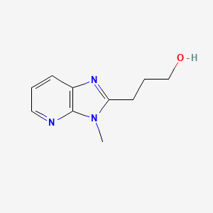 molecular formula C10H13N3O B8705595 2-(3-Hydroxypropyl)-3-methylimidazo[5,4-b]pyridine 