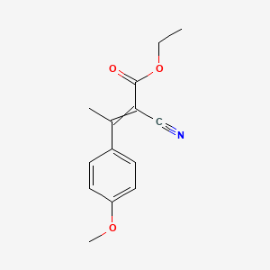 2-Cyano-3-(4-methoxyphenyl)-but-2-enoic acid ethyl ester