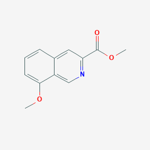 molecular formula C12H11NO3 B8705605 Methyl 8-methoxyisoquinoline-3-carboxylate 