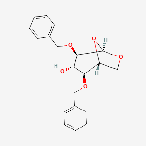molecular formula C20H22O5 B8705610 1,6-anhydro-2,4-di-O-benzyl-beta-D-glucopyranose CAS No. 33208-48-9