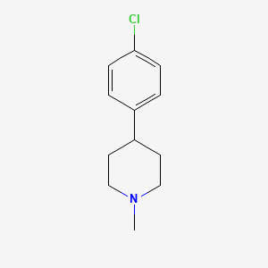 molecular formula C12H16ClN B8705626 4-(4-Chlorophenyl)-1-methylpiperidine 