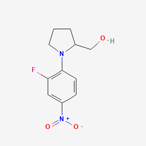 (1-(2-Fluoro-4-nitrophenyl)pyrrolidin-2-yl)methanol
