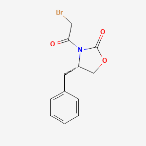 molecular formula C12H12BrNO3 B8705705 (4S)-3-(Bromoacetyl)-4-benzyloxazolidin-2-one 