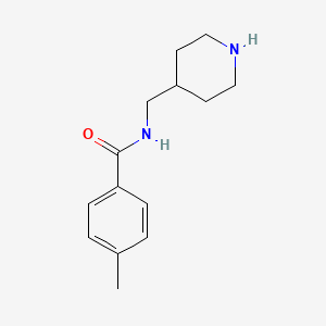 molecular formula C14H20N2O B8705720 4-Methyl-N-(piperidin-4-ylmethyl)benzamide 