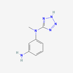 molecular formula C8H10N6 B8705753 N-methyl-N-(2H-tetrazol-5-yl)-benzene-1,3-diamine 