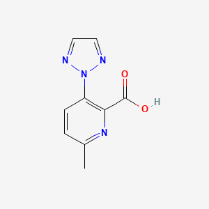 molecular formula C9H8N4O2 B8705760 6-methyl-3-(2H-1,2,3-triazol-2-yl)picolinic acid 