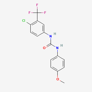 molecular formula C15H12ClF3N2O2 B8705806 1-(4-Chloro-3-trifluoromethylphenyl)-3-(4-methoxyphenyl)urea 