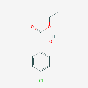 molecular formula C11H13ClO3 B8705840 2-(4-Chlorophenyl)-2-hydroxy propionic acid ethyl ester 