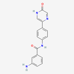 3-Amino-N-(4-(5-oxo-4,5-dihydropyrazin-2-yl)phenyl)benzamide