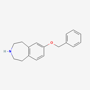 molecular formula C17H19NO B8705924 7-(benzyloxy)-2,3,4,5-tetrahydro-1H-3-benzazepine 