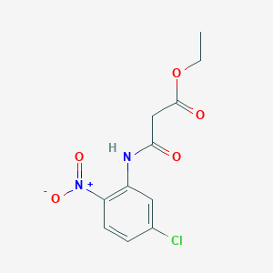 molecular formula C11H11ClN2O5 B8705928 Ethyl 3-(5-chloro-2-nitrophenylamino)-3-oxopropanoate 