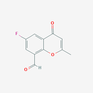 molecular formula C11H7FO3 B8705961 6-fluoro-2-methyl-4-oxo-4H-chromene-8-carbaldehyde CAS No. 921588-40-1