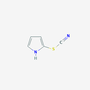 molecular formula C5H4N2S B8705968 1H-pyrrole-2-yl thiocyanate 