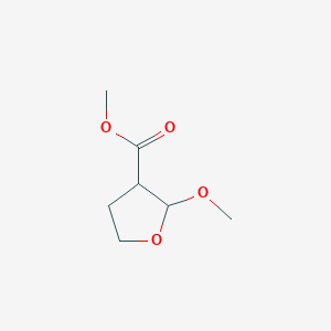 molecular formula C7H12O4 B8705983 Methyl 2-methoxytetrahydro-3-furoate 
