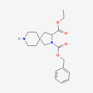 molecular formula C19H26N2O4 B8706009 2-Benzyl 3-ethyl 2,8-diazaspiro[4.5]decane-2,3-dicarboxylate 