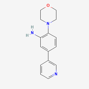 molecular formula C15H17N3O B8706019 2-Morpholino-5-(pyridin-3-yl)aniline 