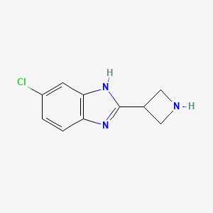 molecular formula C10H10ClN3 B8706072 2-azetidin-3-yl-5-chloro-1H-benzoimidazole 