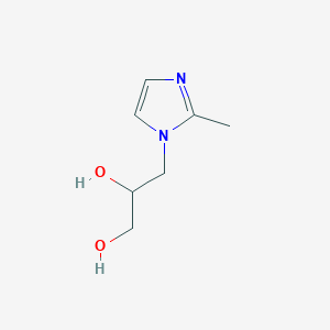 molecular formula C7H12N2O2 B8706073 3-(2-Methyl-1H-imidazol-1-yl)propane-1,2-diol 