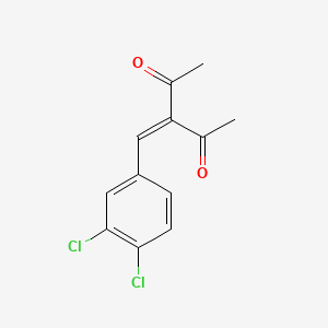 molecular formula C12H10Cl2O2 B8706086 2,4-Pentanedione, 3-(3,4-dichlorobenzylidene)- CAS No. 57982-85-1