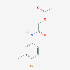 molecular formula C11H12BrNO3 B8706106 [(4-Bromo-3-methylphenyl)carbamoyl]methyl acetate 