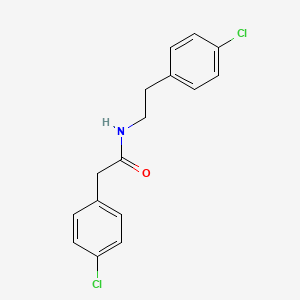 molecular formula C16H15Cl2NO B8706114 2-(4-chlorophenyl)-N-[2-(4-chlorophenyl)ethyl]acetamide 