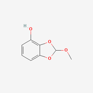 molecular formula C8H8O4 B8706125 2-Methoxybenzo[d][1,3]dioxol-4-ol CAS No. 61627-36-9