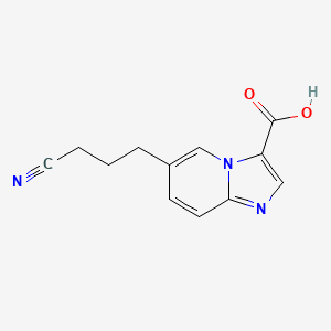 6-(3-Cyanopropyl)imidazo[1,2-a]pyridine-3-carboxylic acid