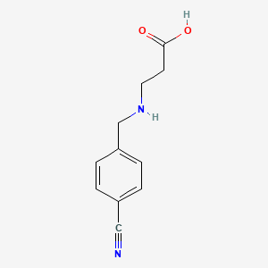 molecular formula C11H12N2O2 B8706199 3-[(4-Cyanobenzyl)amino]propanoic acid 