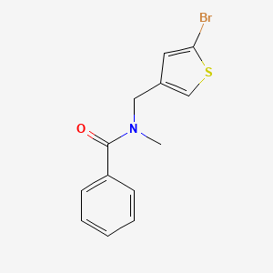 molecular formula C13H12BrNOS B8706243 N-[(5-bromo-3-thienyl)methyl]-N-methylbenzamide CAS No. 814255-85-1