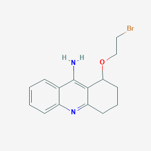 molecular formula C15H17BrN2O B8706278 1-(2-Bromoethoxy)-1,2,3,4-tetrahydroacridin-9-amine CAS No. 136645-48-2