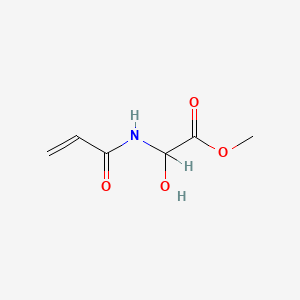 B8706291 Acetic acid, hydroxy((1-oxo-2-propenyl)amino)-, methyl ester CAS No. 77402-05-2