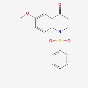 molecular formula C17H17NO4S B8706345 6-methoxy-1-[(4-methylphenyl)sulfonyl]-2,3-dihydro-4(1H)-quinolinone 