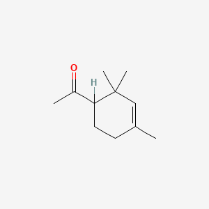 molecular formula C11H18O B8706398 1-(2,2,4-Trimethyl-3-cyclohexen-1-yl)ethan-1-one CAS No. 55695-36-8