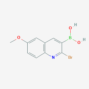 (2-Bromo-6-methoxyquinolin-3-yl)boronic acid