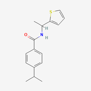 molecular formula C16H19NOS B8706500 N-[1-(2-thienyl)ethyl]-4-isopropylbenzamide 