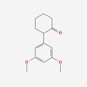 B8706600 2-(3,5-Dimethoxyphenyl)cyclohexan-1-one CAS No. 89261-31-4