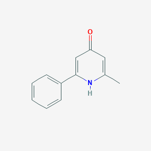molecular formula C12H11NO B8706605 2-methyl-6-phenyl-1H-pyridin-4-one CAS No. 7500-03-0
