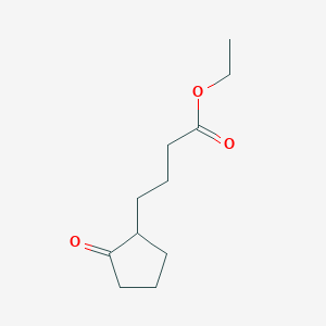 molecular formula C11H18O3 B8706649 Butanoic acid, 4-(2-oxocyclopentyl)-, ethyl ester 