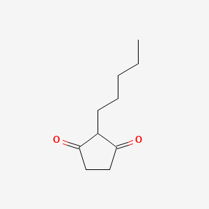 molecular formula C10H16O2 B8706656 2-Pentyl-1,3-cyclopentanedione CAS No. 15869-79-1