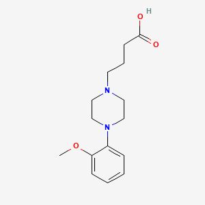 molecular formula C15H22N2O3 B8706670 1-Piperazinebutanoic acid, 4-(2-methoxyphenyl)- CAS No. 824958-22-7