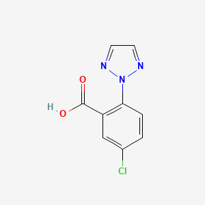 molecular formula C9H6ClN3O2 B8706709 5-chloro-2-(2H-1,2,3-triazol-2-yl)benzoic acid 