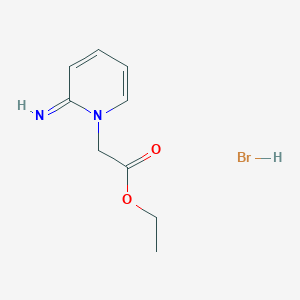 molecular formula C9H13BrN2O2 B8706716 Ethyl 2-(2-iminopyridin-1(2H)-yl)acetate hydrobromide 