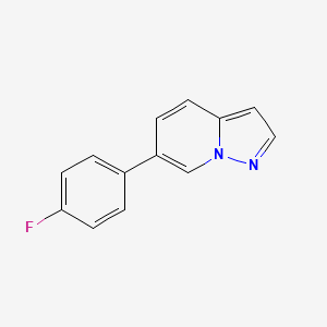 molecular formula C13H9FN2 B8706778 6-(4-Fluorophenyl)pyrazolo[1,5-a]pyridine 
