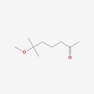 molecular formula C9H18O2 B8706808 6-Methoxy-6-methylheptan-2-one CAS No. 2153-77-7
