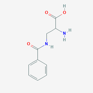 molecular formula C10H12N2O3 B8706812 3-Benzamidoalanine CAS No. 116480-11-6