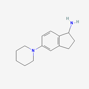 5-(Piperidin-1-yl)-2,3-dihydro-1H-inden-1-amine