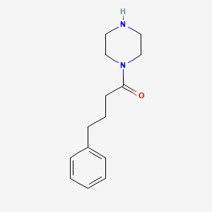 molecular formula C14H20N2O B8706880 4-Phenyl-1-(piperazin-1-yl)butan-1-one CAS No. 137517-43-2