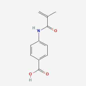 molecular formula C11H11NO3 B8706884 4-[(2-Methylacryloyl)amino]benzoic acid CAS No. 15286-99-4